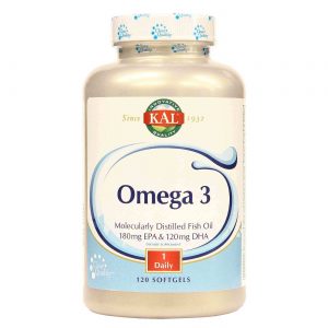 Kal, Omega 3 1000 mg - 120 Cápsulas