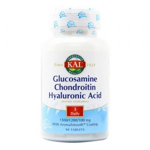 Kal, Glucosamina, Condroitina e Ácido Hialurônico - 90 Tabletes