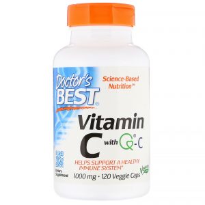 Doctor's Best, Vitamina C com QC, 1.000 mg, 120 Cápsulas Vegetais