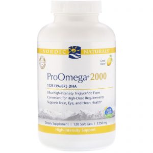 Nordic Naturals, ProOmega 2000, Limão, 1.250 mg, 120 Cápsulas Gelatinosas