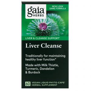 Gaia Herbs, Liver Cleanse, 60 Fitocápsulas Veganas Líquidas