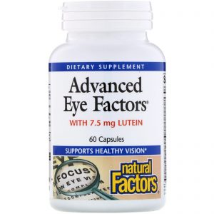 Natural Factors, Advanced Eye Factors, 60 Cápsulas