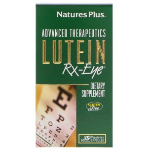Nature's Plus, Terapia Avançada, Lutein RX-Olhos, 60 Comprimidos Vegetarianos