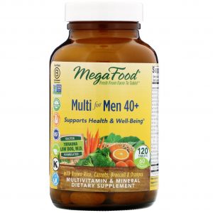 MegaFood, Multi for Men 40 +, 120 Tablets