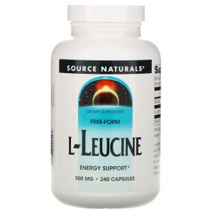 Source Naturals, L-leucina, 500 mg, 240 Cápsulas