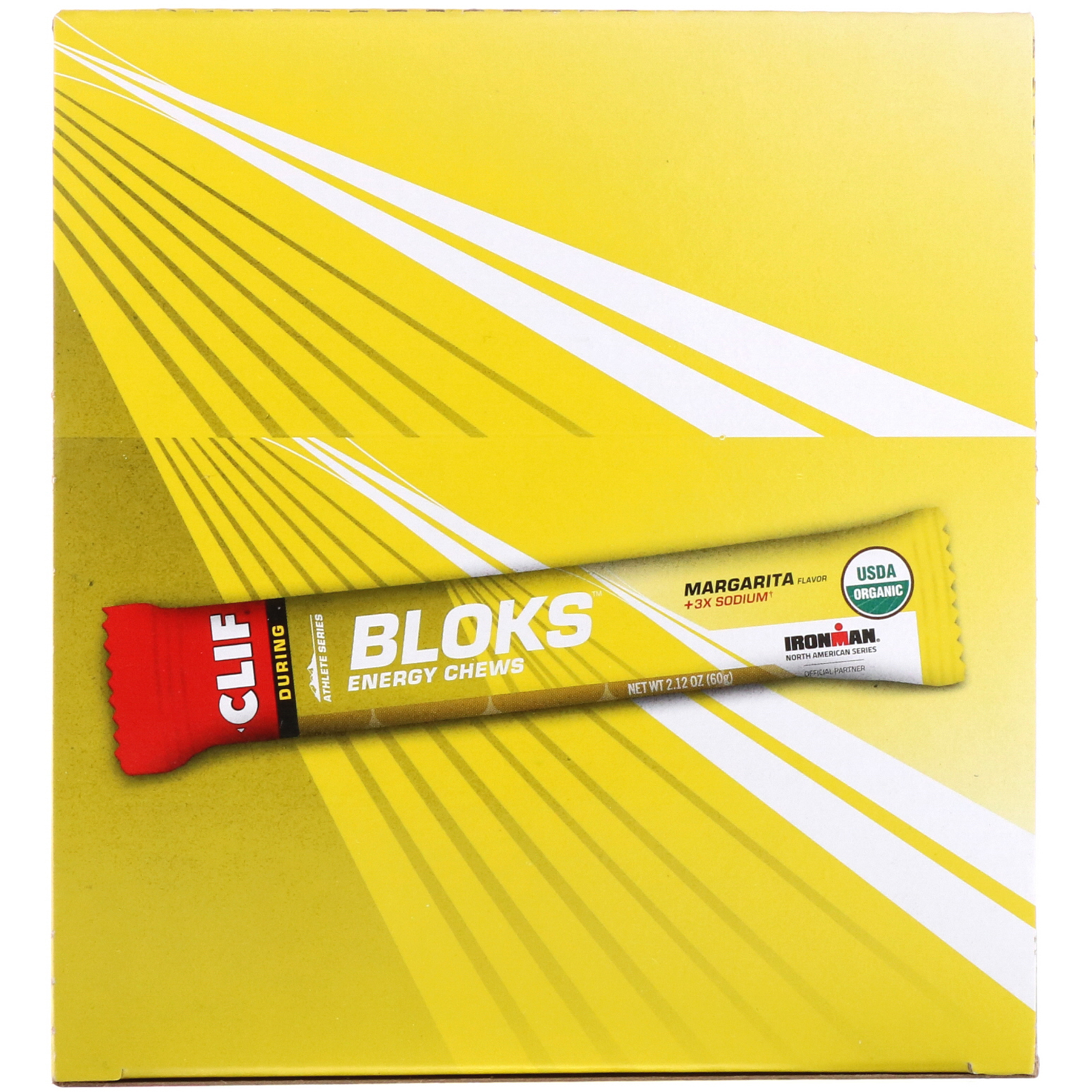 Clif Bar, Bloks Energy Chews, Margarita Flavor + 3X Sodium, 18 Packets, 2.12 oz (60 g) Each - Imagem 2