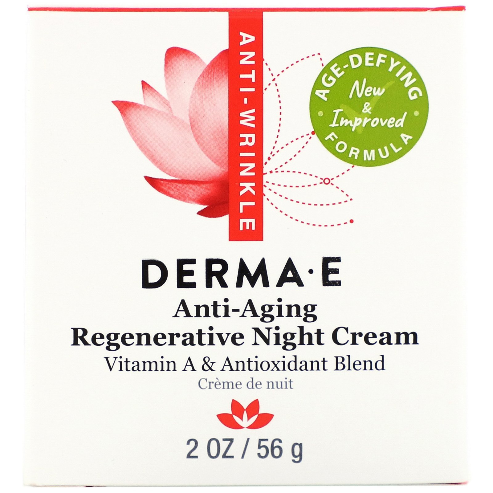 Derma E, Anti-Aging Regenerative Night Cream, 2 oz (56 g) - Imagem 2