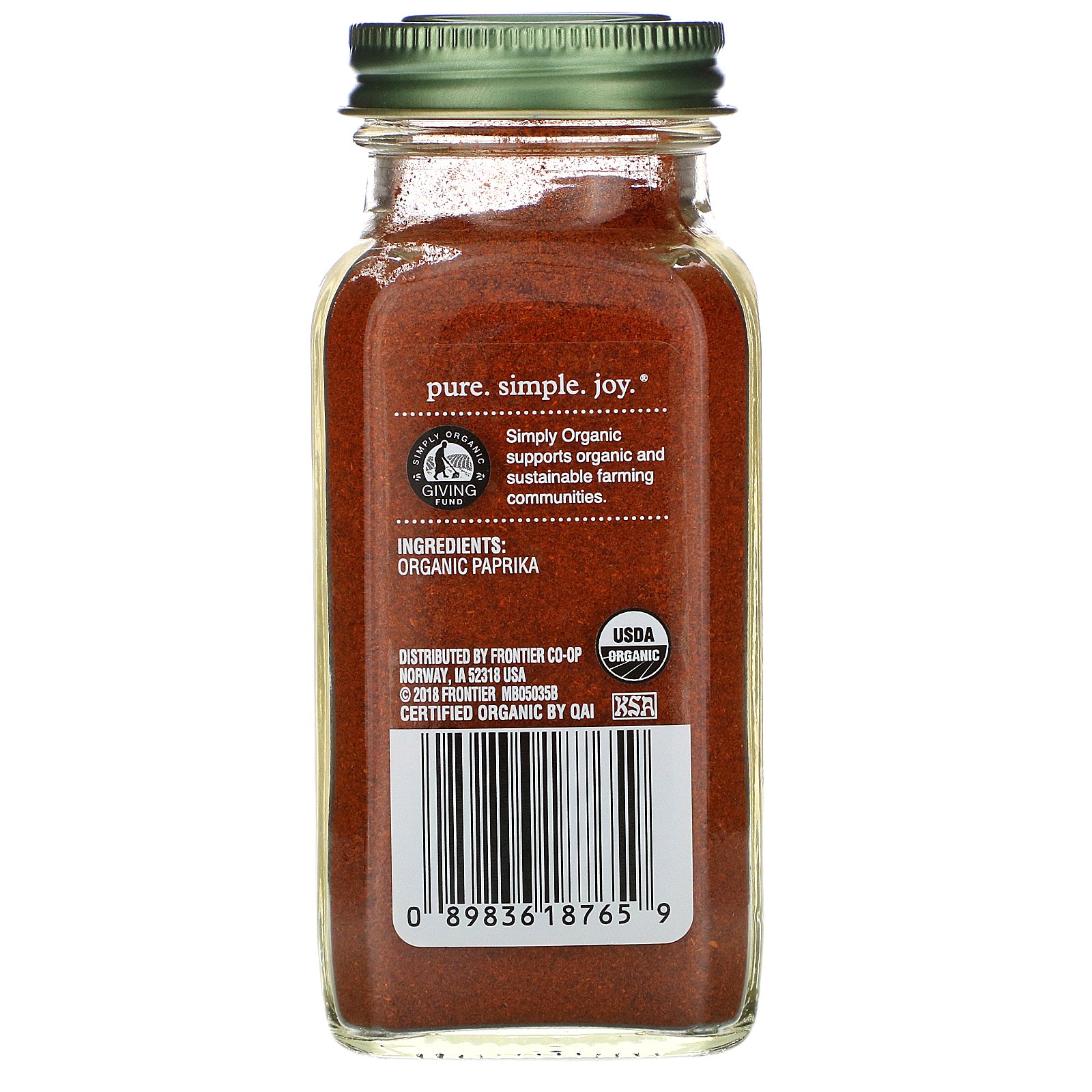 Simply Organic, Paprika, 84 g (2,96 oz) - Imagem 2