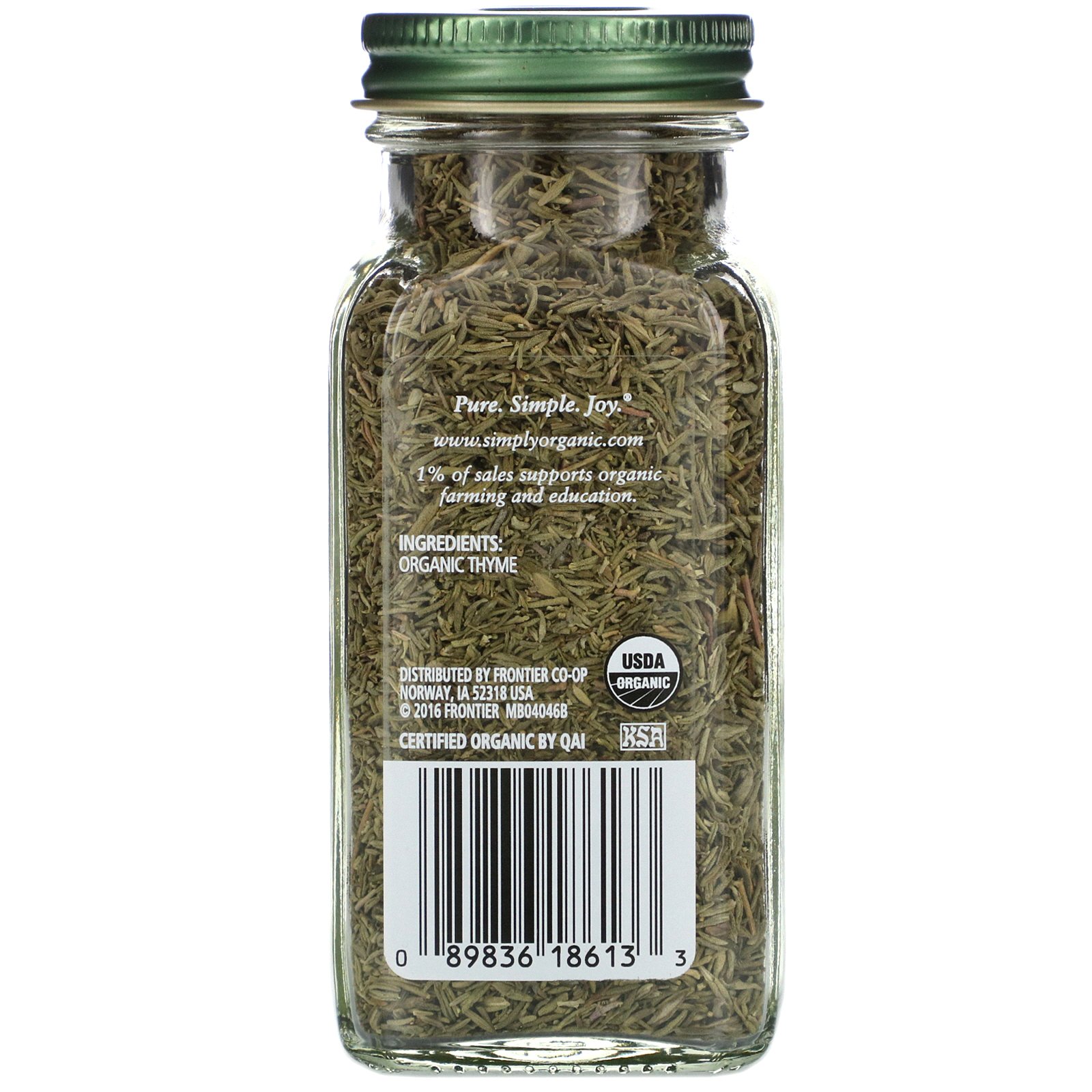 Simply Organic, Tomilho, 22 g - Imagem 2