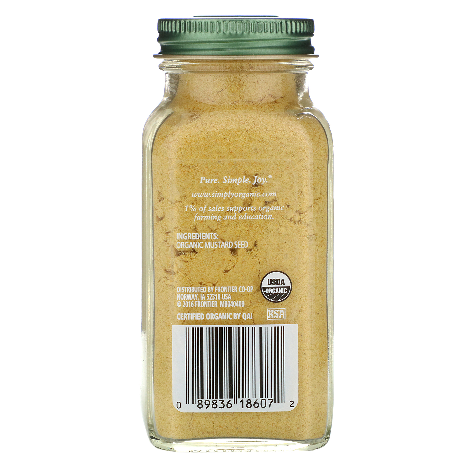 Simply Organic, Mostarda, 3.7 oz (87 g) - Imagem 2