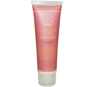 Nubian Heritage, Creme para as Mãos - Leite de Cabra Chai com Extrato de Rosa - 118mL