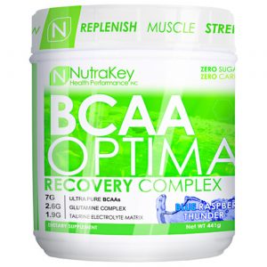 NutraKey, BCAA Optima Complexo de Recuperação - Framboesa - 441 g