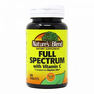 Nature's Blend, Complexo-B com Vitamina C - 100 Tabletes