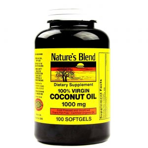 Nature's Blend, Óleo de Coco 1000 mg - 100 Cápsulas em Gel