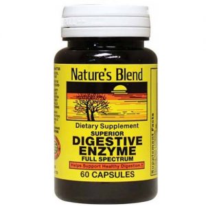 Nature's Blend, Enzimas Digestivas - 60 Cápsulas