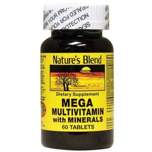 Nature's Blend, Mega MultiVitamina com Minerais - 60 Comprimidos
