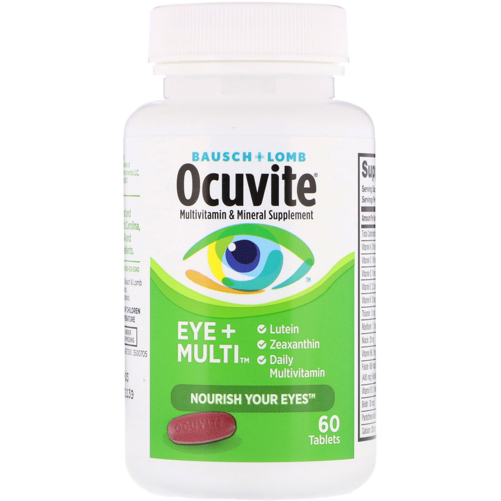 Bausch & Lomb, Ocuvite, Eye + Multi, 60 Comprimidos - Imagem 3