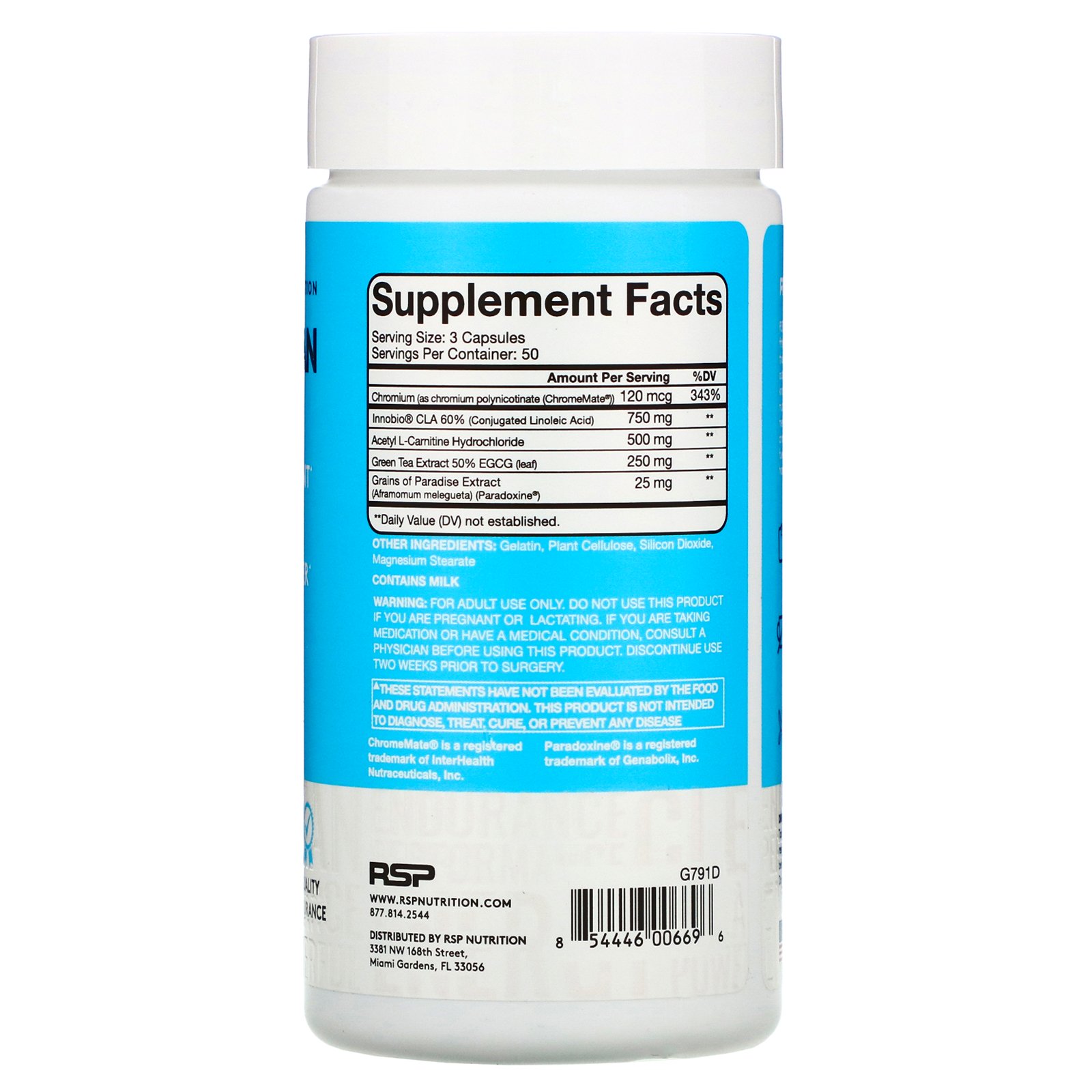 RSP Nutrition, QuadraLean Non-Stim, 150 Cápsulas - Imagem 2