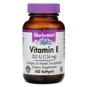 Bluebonnet Nutrition, Vitamina E, 200 UI, 100 Softgels