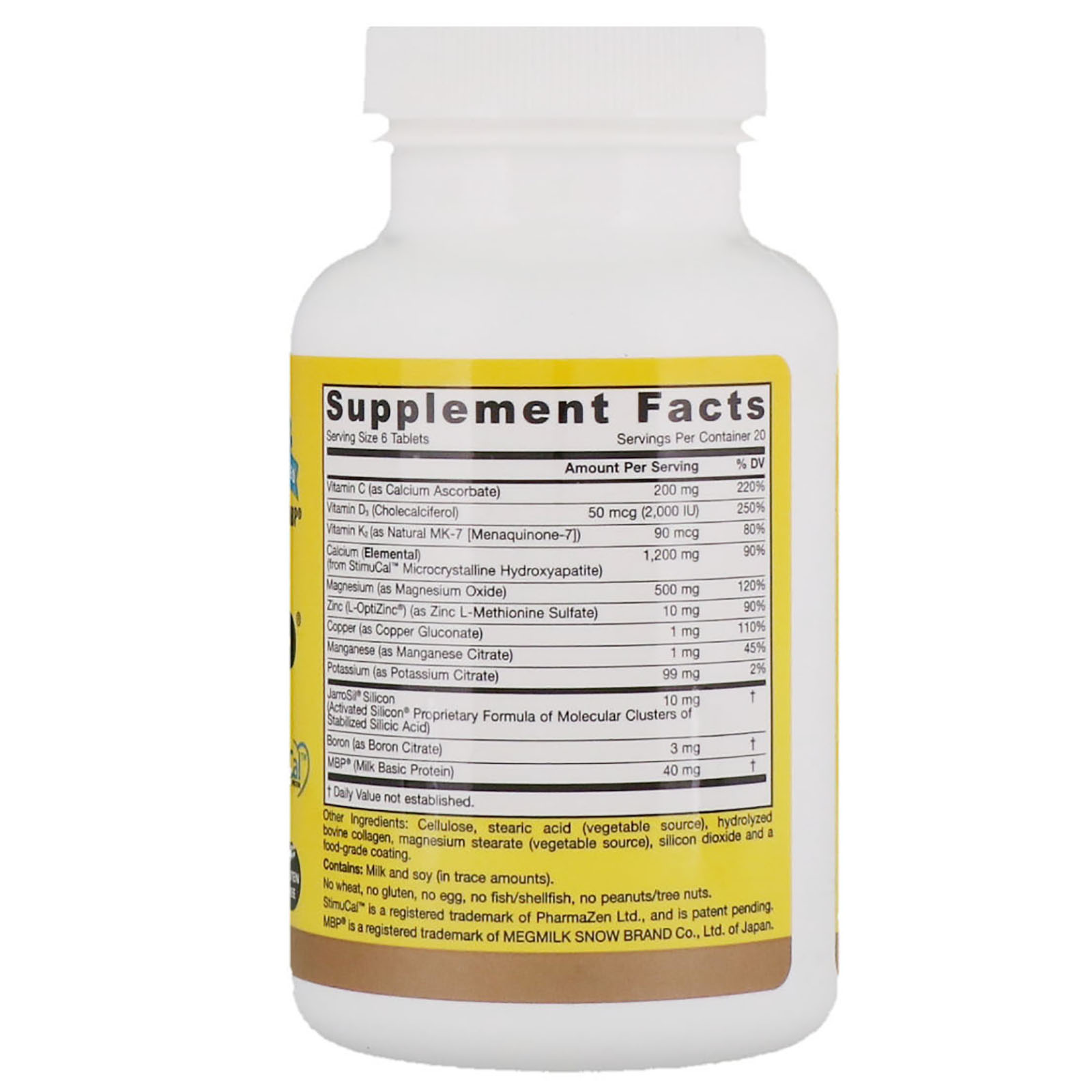 Jarrow Formulas, Ultra Bone-Up, 120 tabletes - Imagem 2