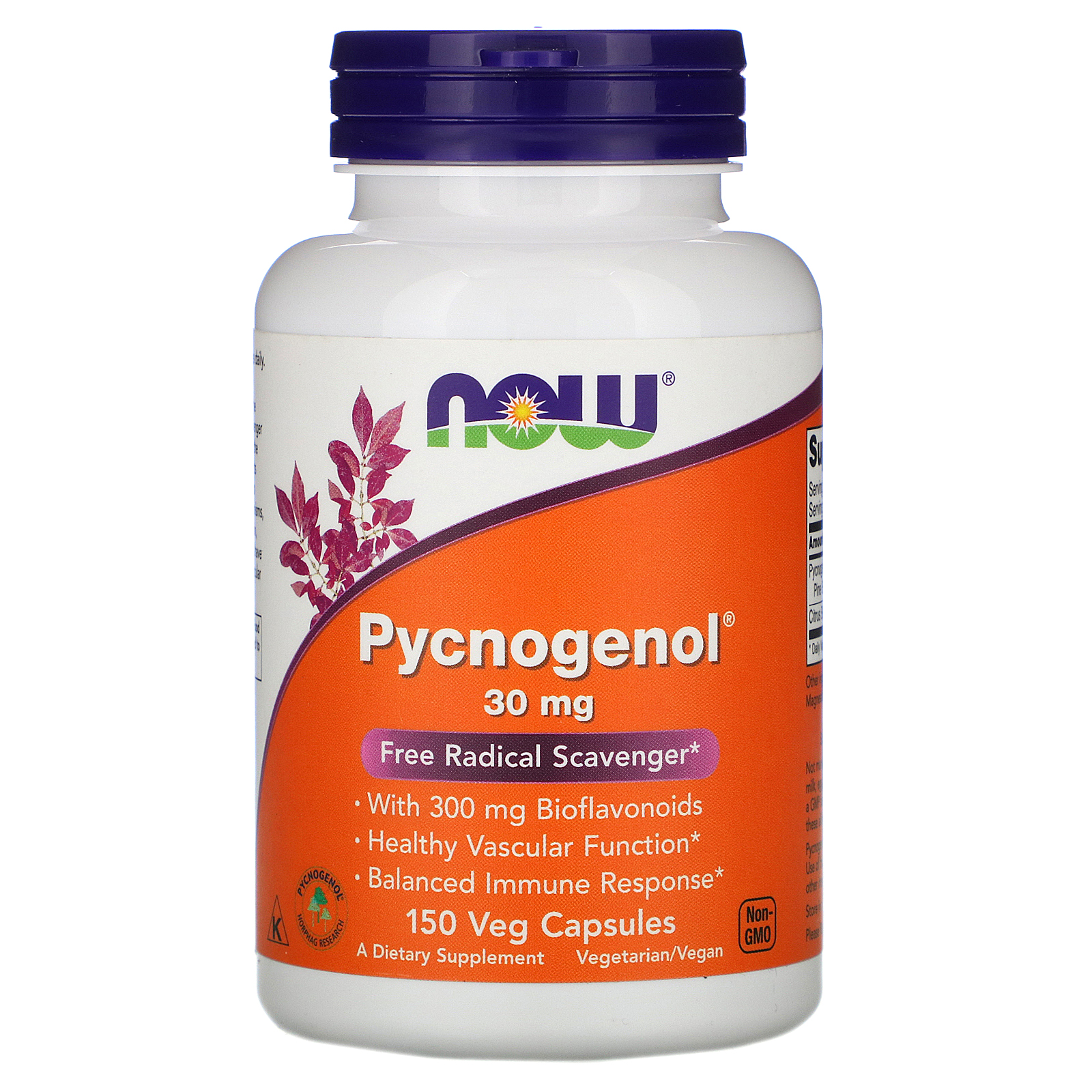 Now Foods, Pycnogenol, 30 mg, 150 Cápsulas Vegetais