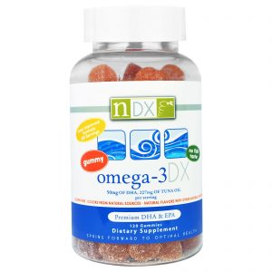 Natural Dynamix (NDX), Ômega-3 DX, 120 Gummies