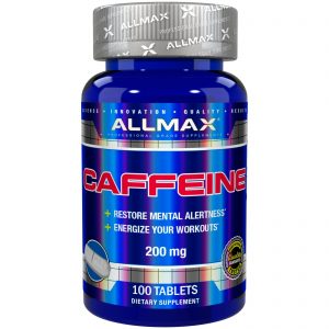 ALLMAX Nutrition, Cafeína, 200 mg, 100 Comprimidos