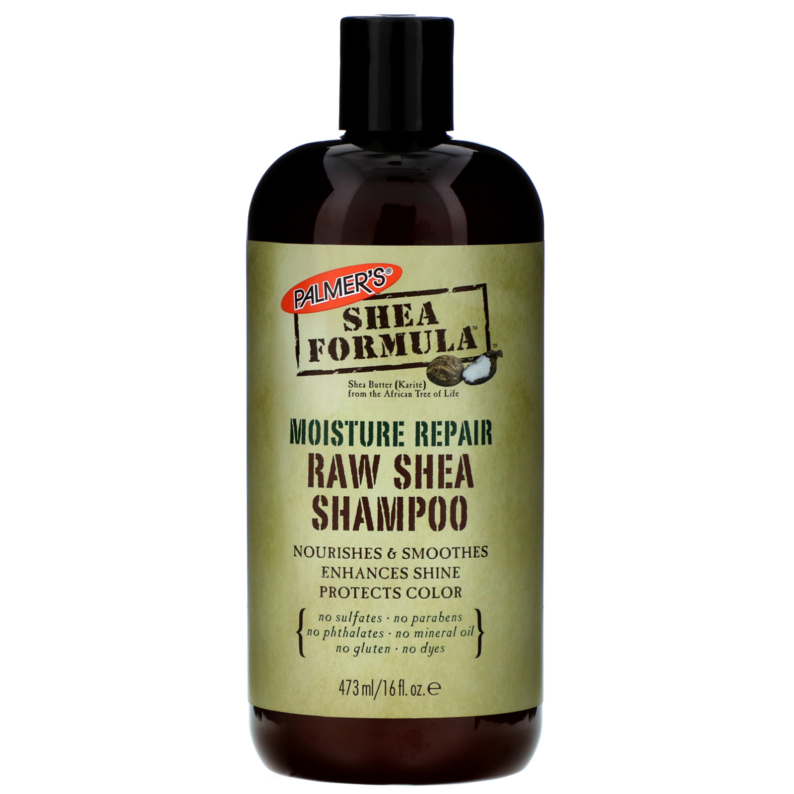 Palmer's, Fórmula Karité, Xampú de Karité cru, Reparo da hidratação, 16 fl oz (473 ml)