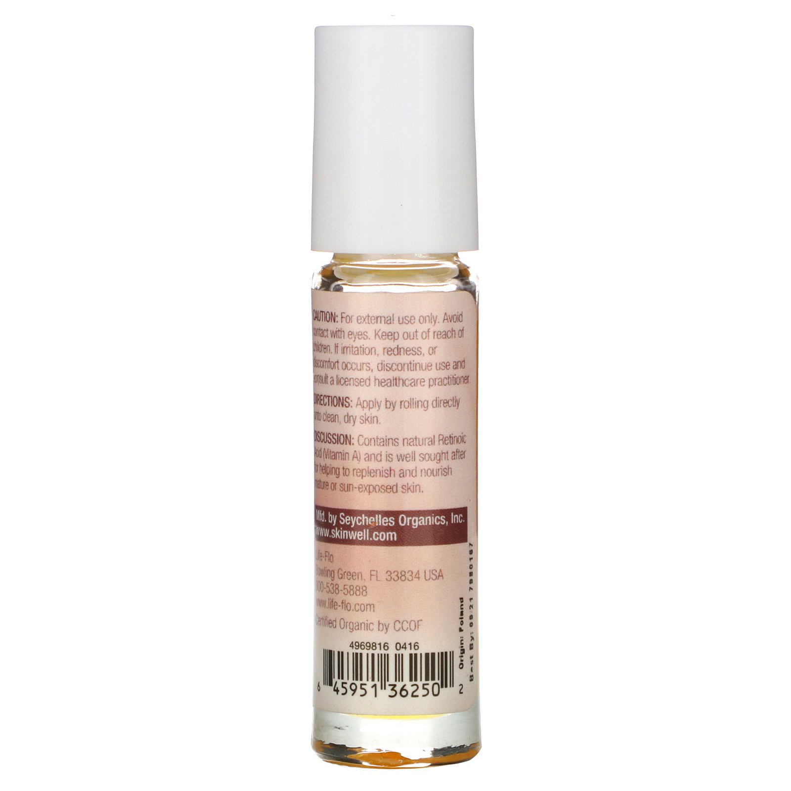 Life-flo, Óleo de Semente de Quadril de Rosa, Roll-on, 7ml - Imagem 2