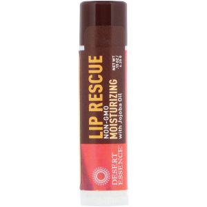 Desert Essence, Lip Rescue, Hidratante Labial com Óleo de Jojoba, 0,15 oz (4,25 g)