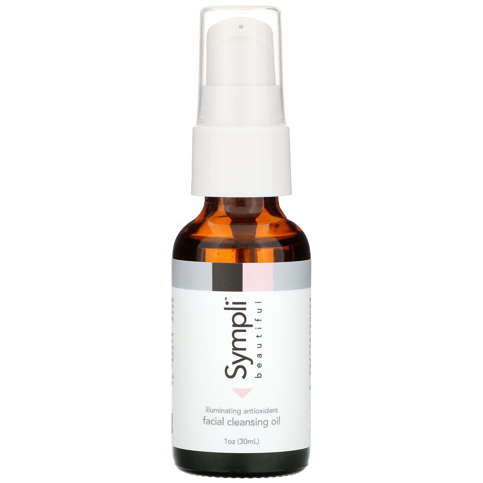 Sympli Beautiful, Óleo de Limpeza Facial Iluminador Antioxidante, 30 ml (1 fl oz)