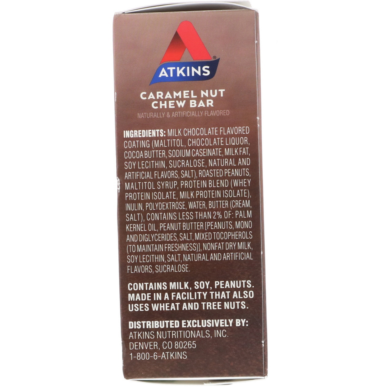 Atkins, Endulge, Barra de Nozes e Caramelo, 5 Barras, 34 g (1,2 oz) Cada - Imagem 3
