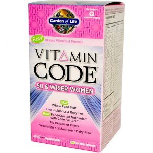 Garden of Life, Multivitamínico Mulheres 50 e mais - 240 Cápsulas Vegetarianas