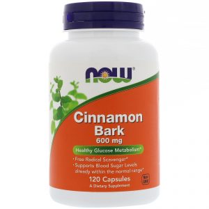 Now Foods, Casca de Canela, 600 mg, 120 Cápsulas