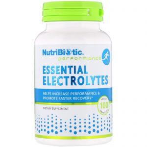 NutriBiotic, Eletrólitos Essenciais, 100 Cápsulas Vegetais