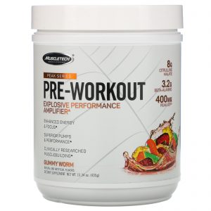 Muscletech, Peak Series, Pré-Treino, Goma em Formato de Minhoca, 435 g (15,34 oz)