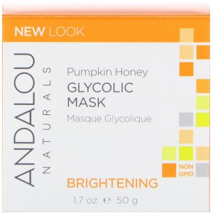 Andalou Naturals, Máscara Glicólica, Mel de Abóbora, Iluminadora, 50 g (1,7 oz)