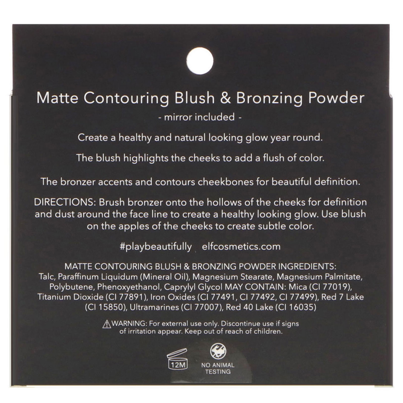 E.L.F., Matte Contouring Blush & Bronzing Powder, Fiji, 0.30 oz (8.4 g) - Imagem 3