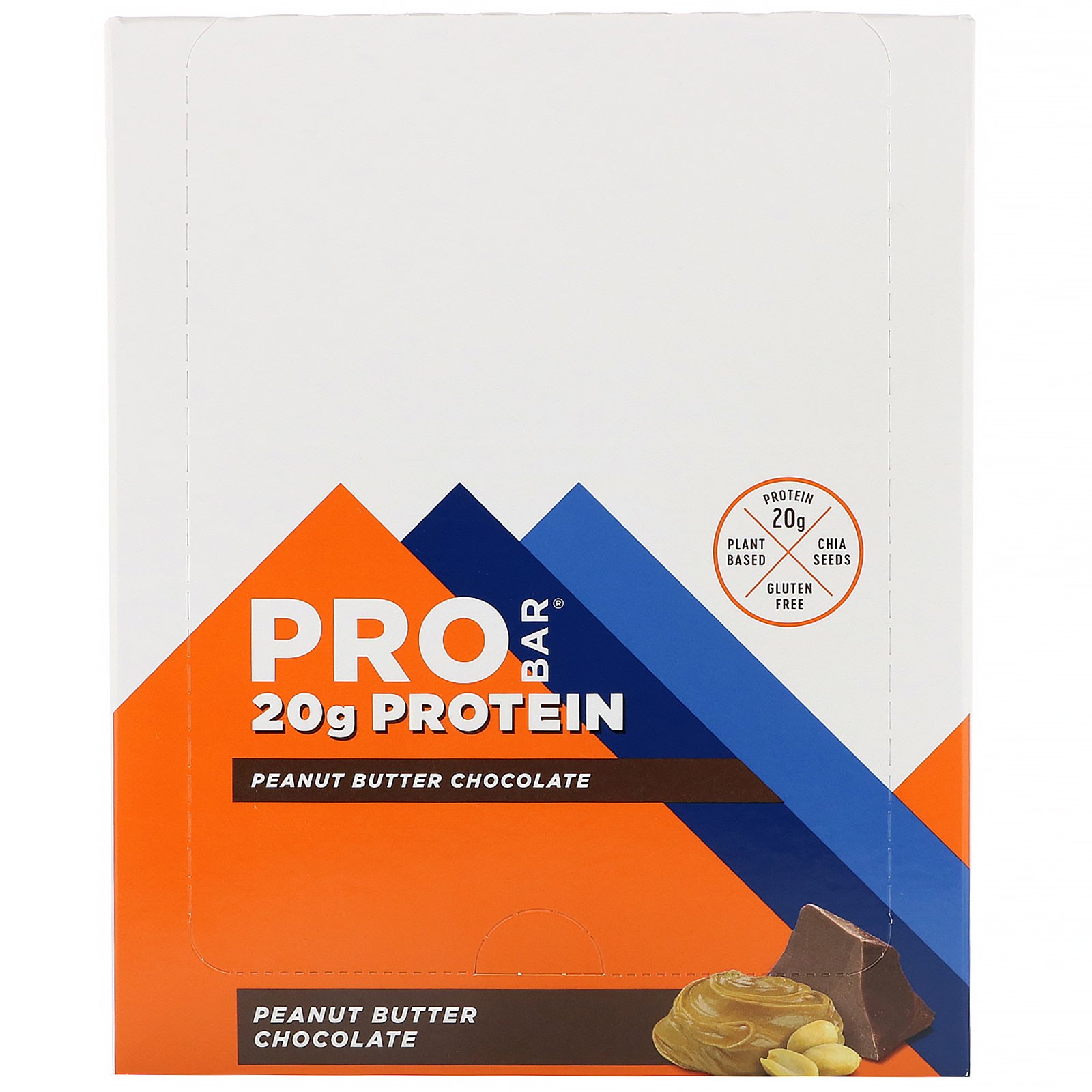 ProBar, Barra de Proteína, Chocolate com Manteiga de Amendoim, 12 Barras, 70 g (2,47 oz) Cada - Imagem 2