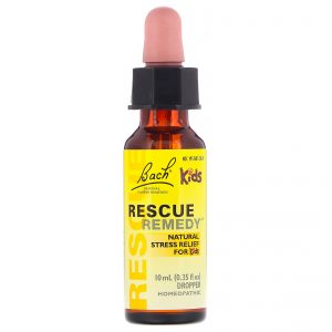 Bach, Original Flower Remedies, Rescue Remedy Dropper, Natural Stress Relief for Kids, Alcohol-Free , 0.35 fl oz (10 ml)
