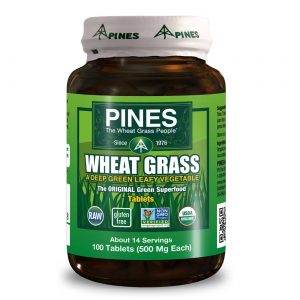 Pines International, Grama Orgânica de Trigo 500 mg - 100 Comprimidos
