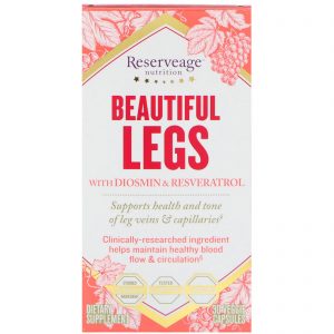 ReserveAge Nutrition, Beautiful Legs with Diosmin & Resveratrol, 30 Veggie Capsules