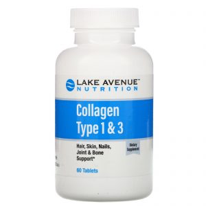 Lake Avenue Nutrition, Hydrolyzed Collagen Type 1 & 3, 1,000 mg, 60 Tablets