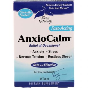 EuroPharma, Terry Naturally, Terry Naturalmente, AnxioCalm, 45 Comprimidos