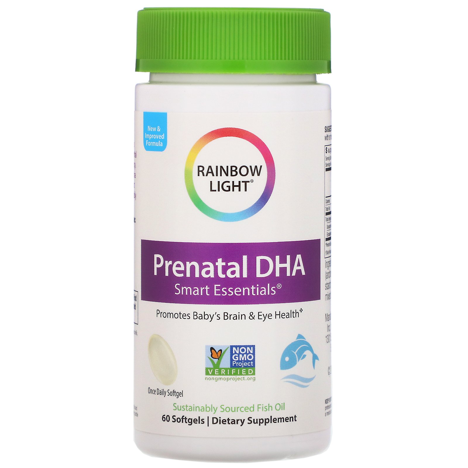 Rainbow Light, DHA Pré-Natal, Smart Essentials, 60 Cápsulas Gelatinosas