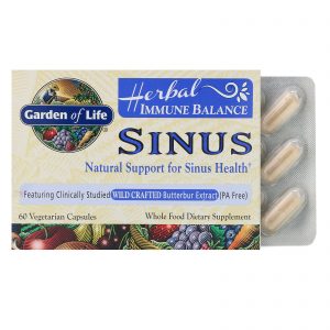 Garden of Life, Herbal Immune Balance, Sinus, 60 Vegetarian Capsules