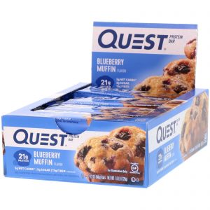 Quest Nutrition, Barra de Proteínas, Muffin de Mirtilo, 12 Barrinhas, 60 g (2,12 oz) Cada