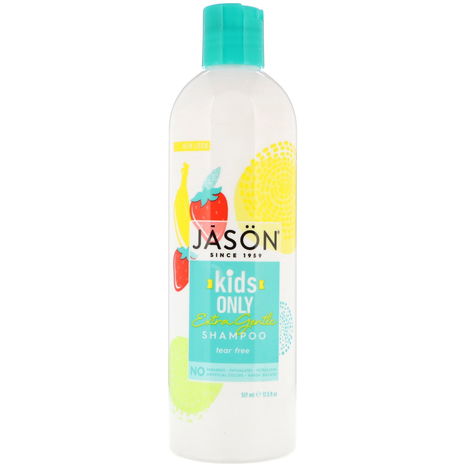 Jason Natural, Kids Only ('Somente para Crianças'), Shampoo Extra Gentil, 17.5 fl oz (517 ml)