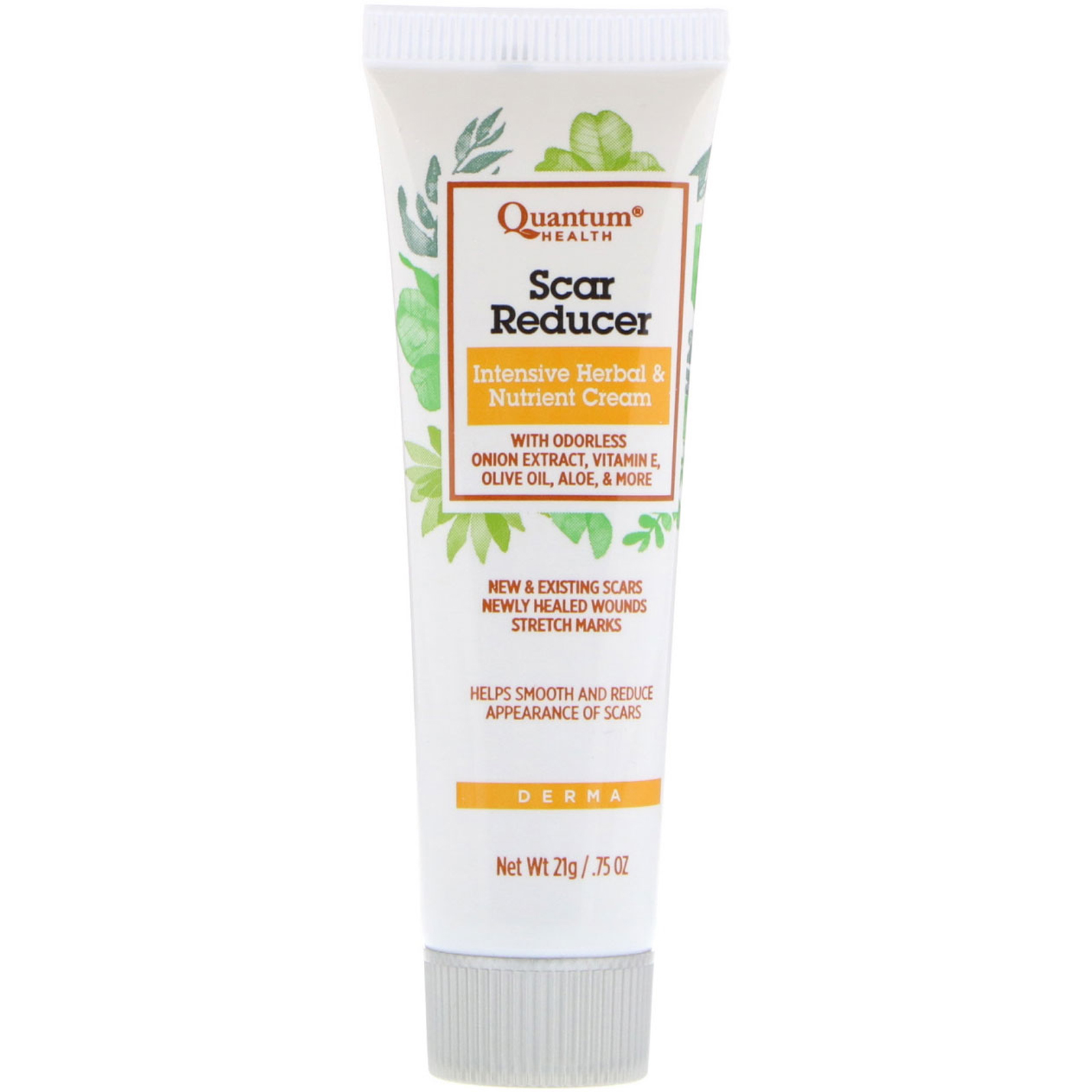 Quantum Health, Redutor de Cicatrizes, Ervas Intensas + Creme Nutritivo ,75 oz (21 g) - Imagem 3