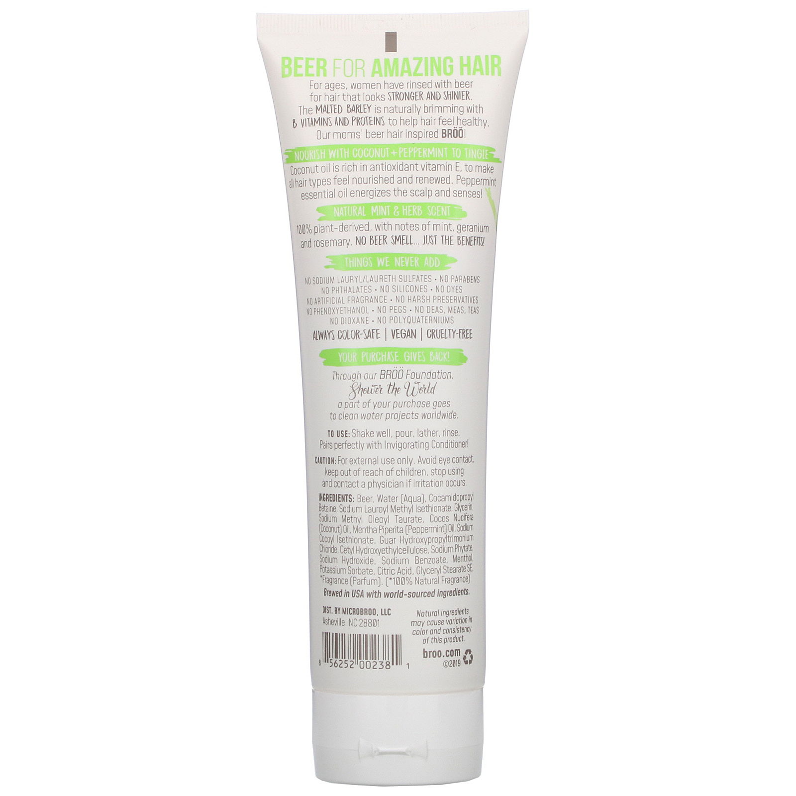 BRöö, Invigorating Shampoo, Mint & Herb, 8.5 fl oz (250 ml) - Imagem 2